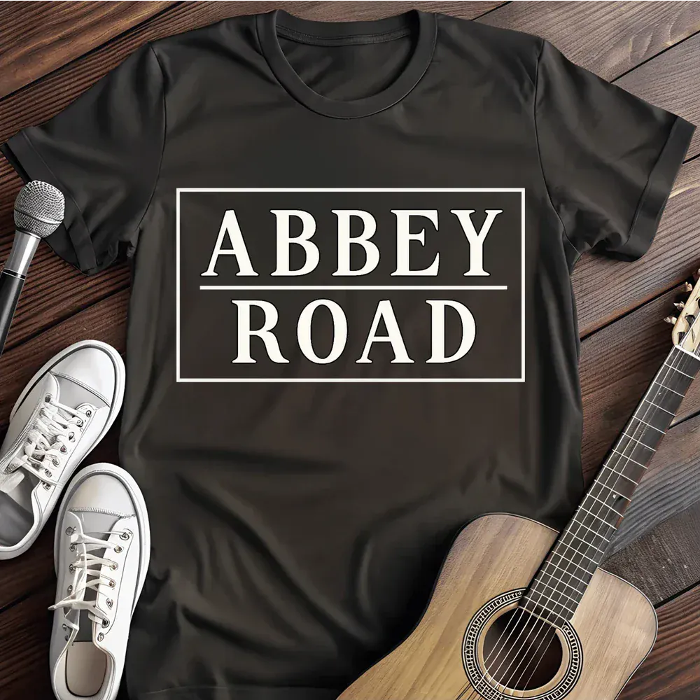 Printify T-Shirt Black / S Abbey Road T Shirt