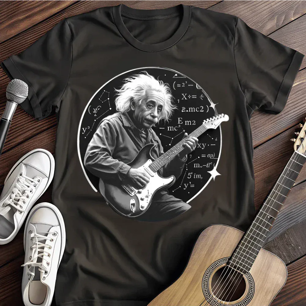 Printify T-Shirt Black / S Albert Einstein Rocks T Shirt