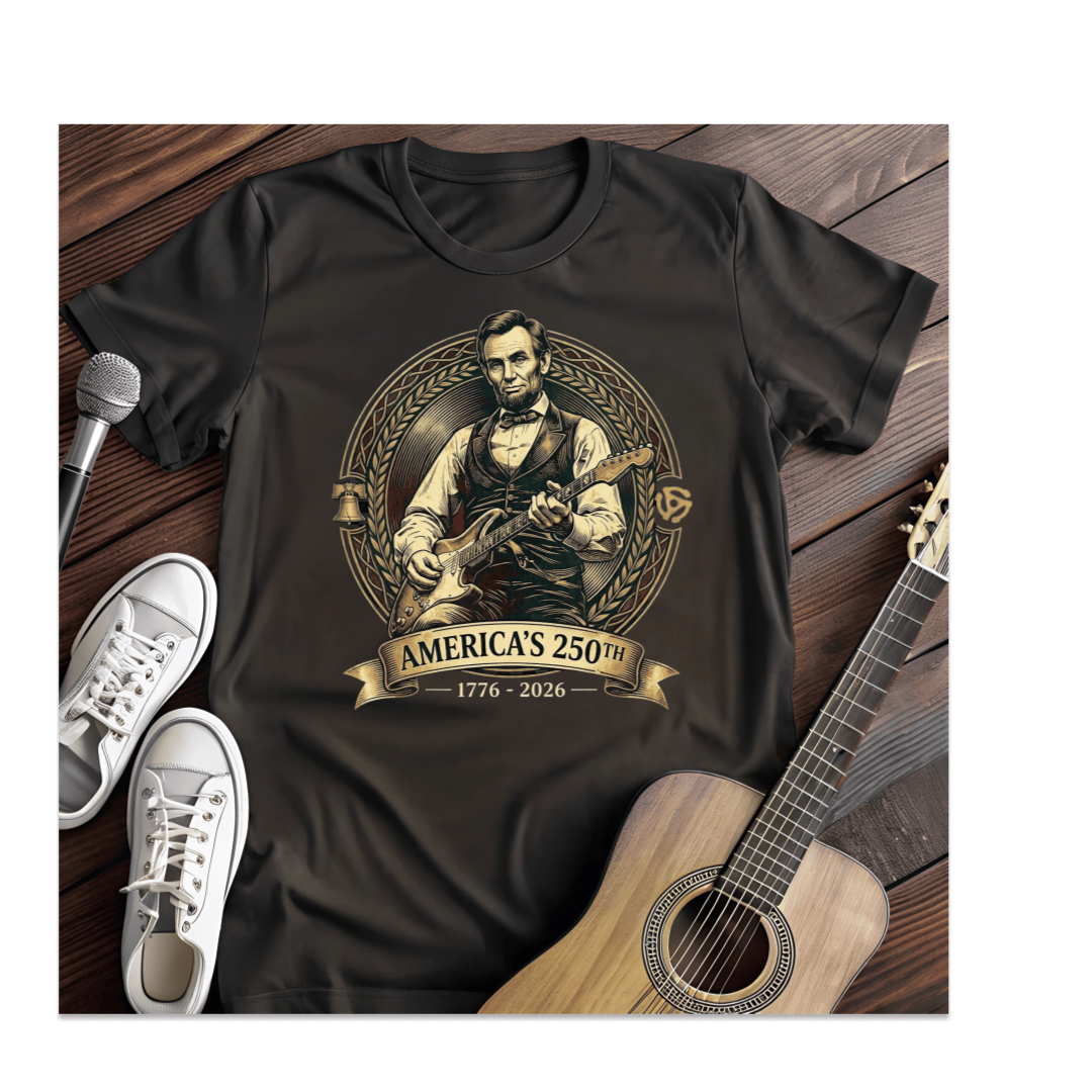 Printify T-Shirt Black / S America's 250th Lincoln T-Shirt