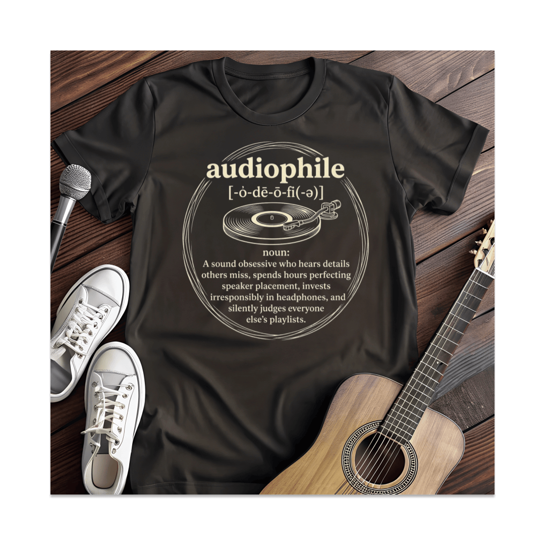 Printify T-Shirt Black / S Audiophile T-Shirt