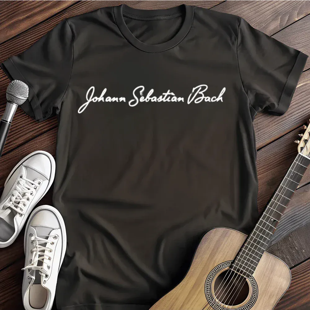 Printify T-Shirt Black / S Bach T Shirt