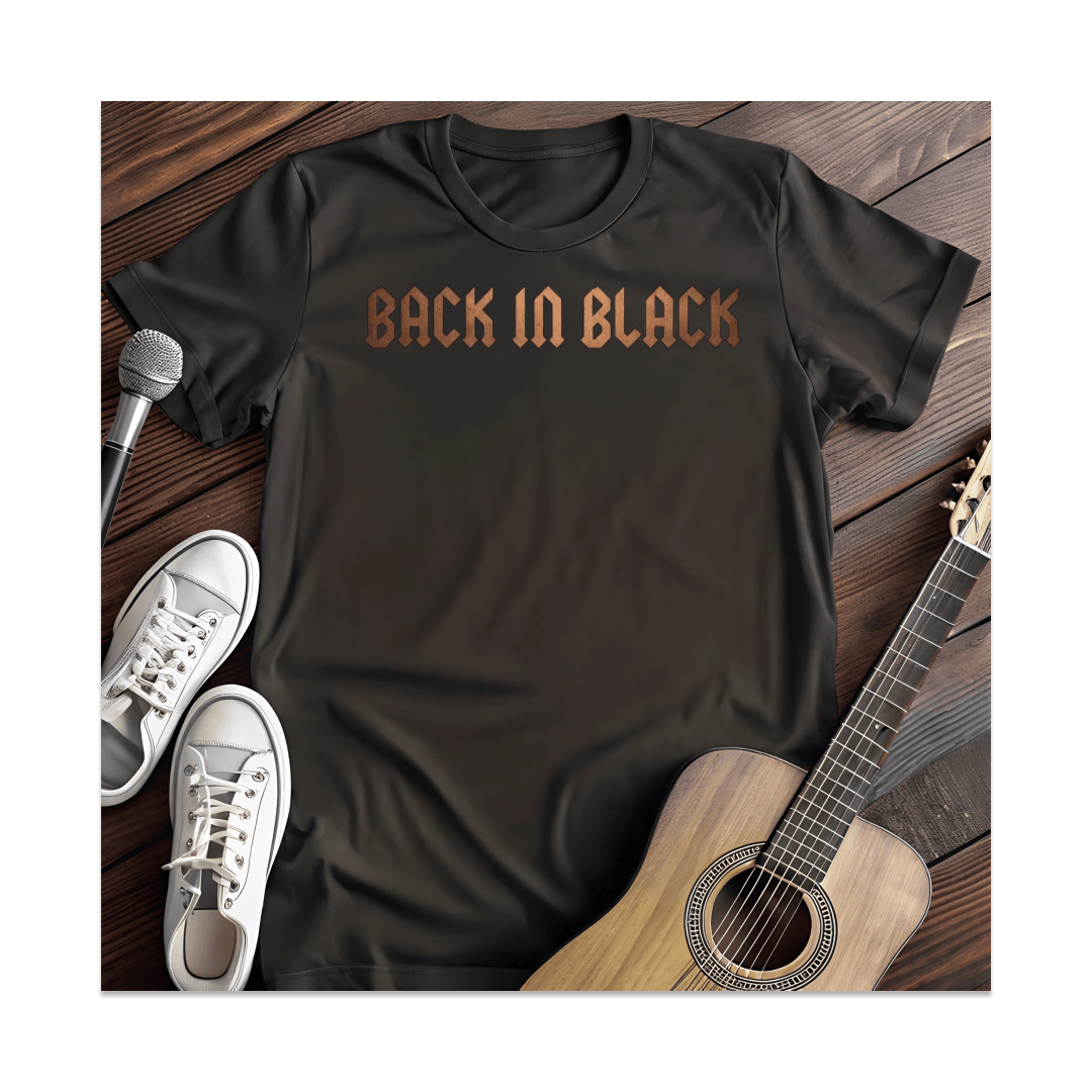 Printify T-Shirt Black / S Back In Black T-Shirt