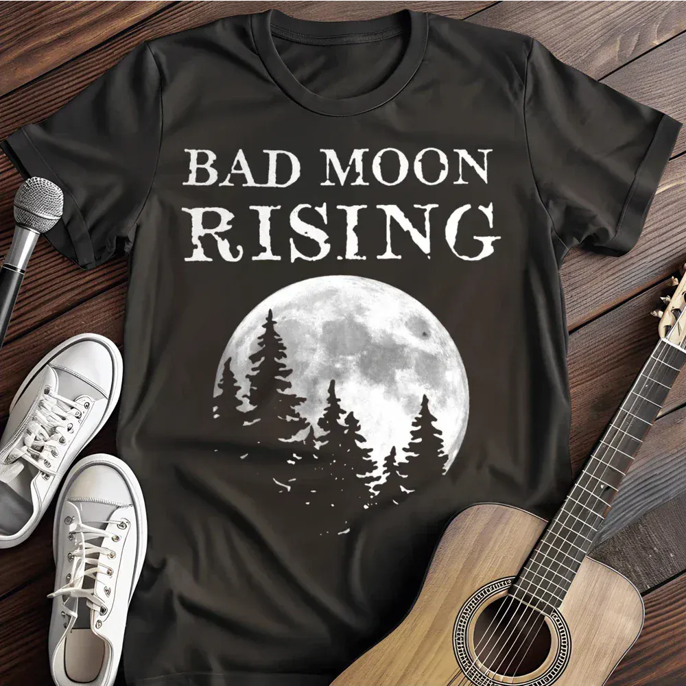 Printify T-Shirt Black / S Bad Moon Rising T Shirt