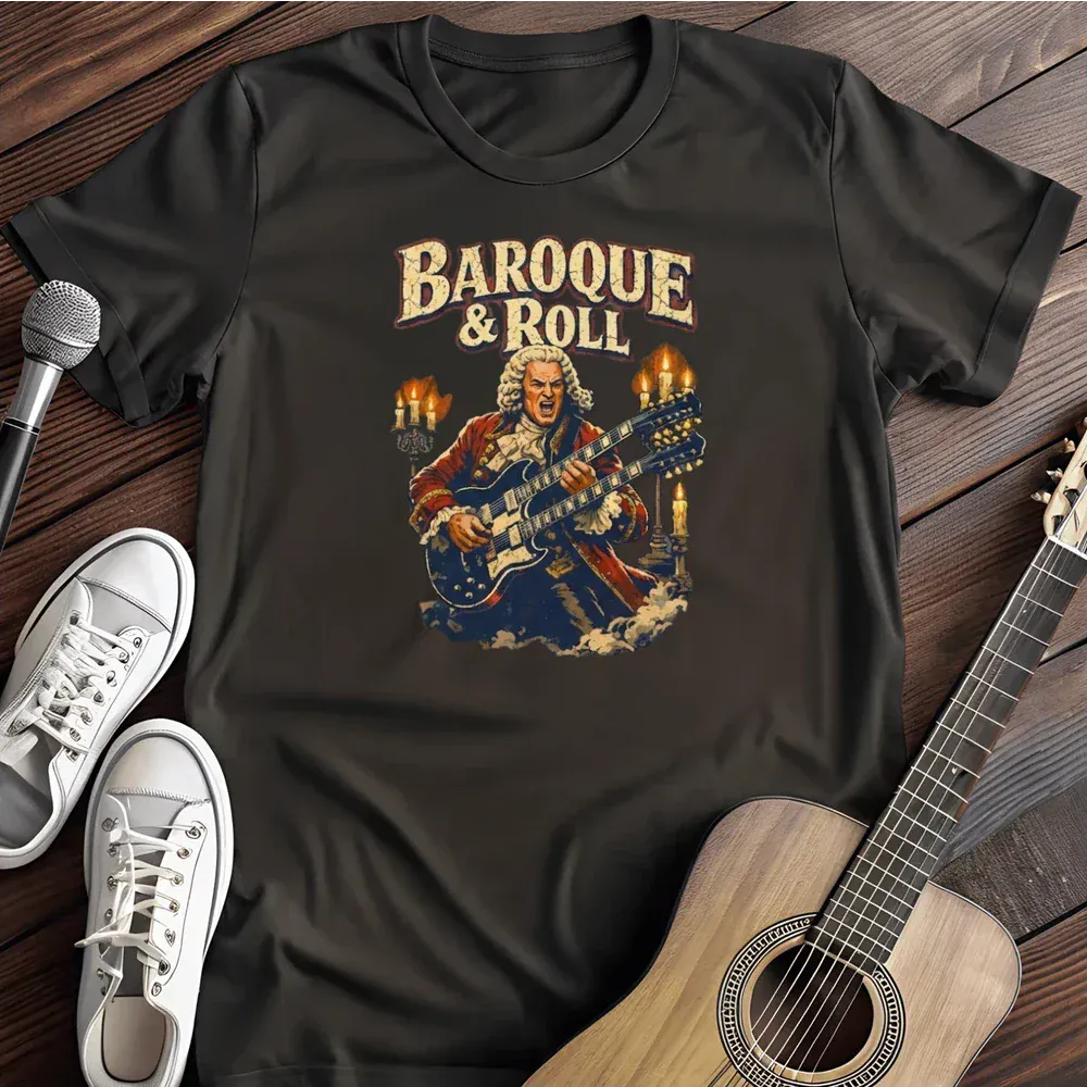 Printify T-Shirt Black / S Baroque Roll T Shirt