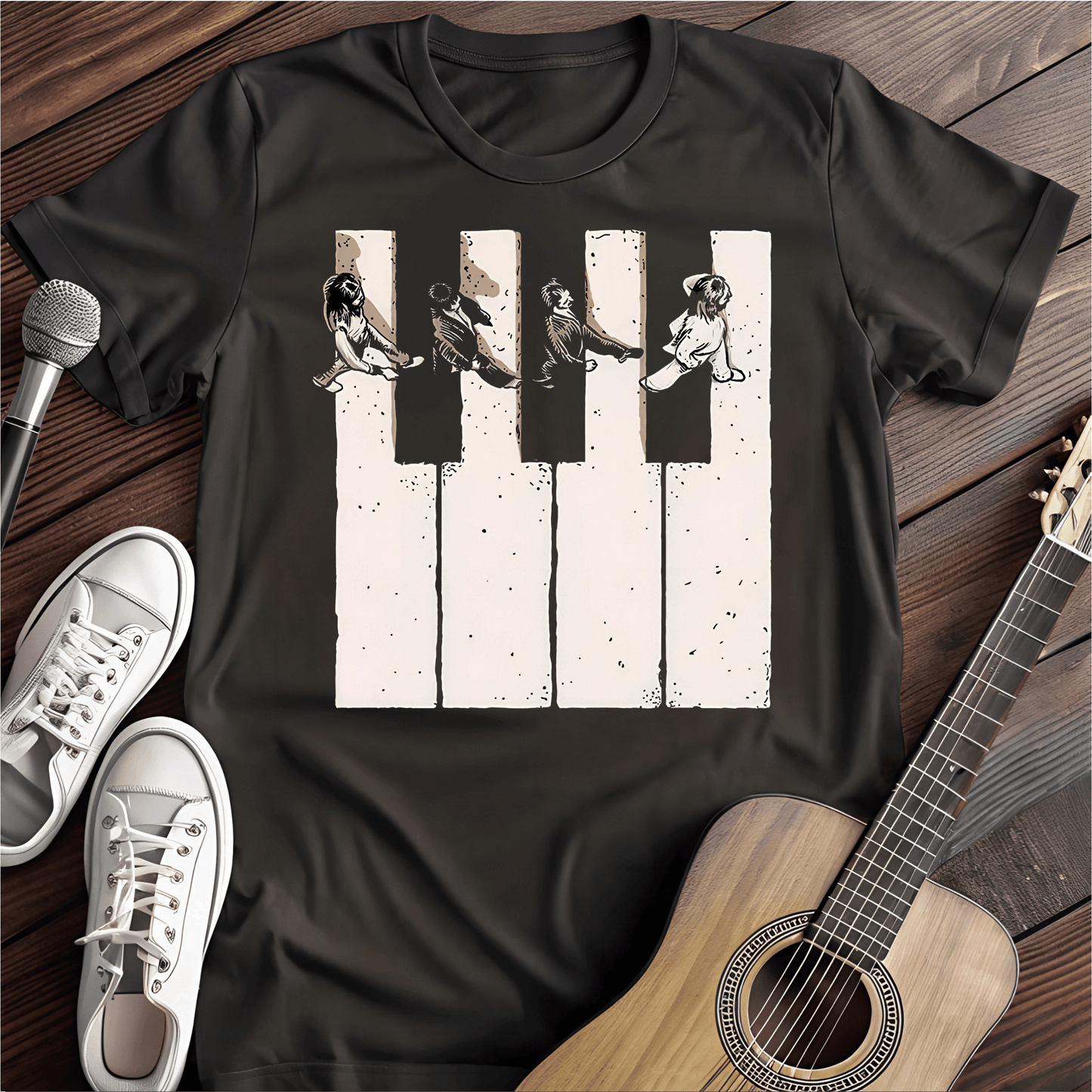 ⭐️⭐️⭐️⭐️⭐️ T-Shirt Black / S Beatle Piano T-Shirt