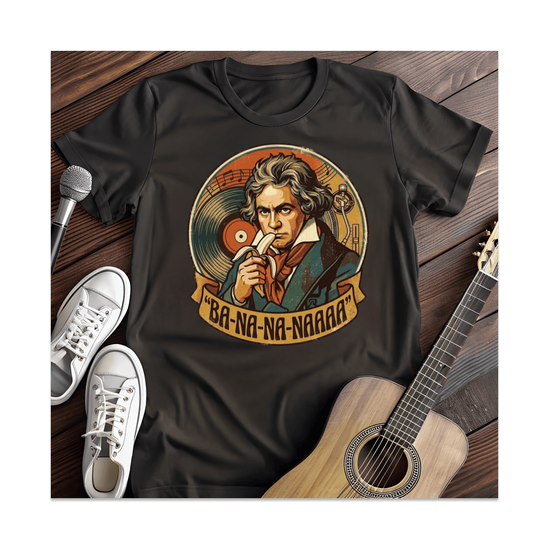 Printify T-Shirt Black / S Beethoven Banana Symphony T-Shirt