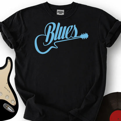 Printify T-Shirt Black / S Blues Guitar T-Shirt