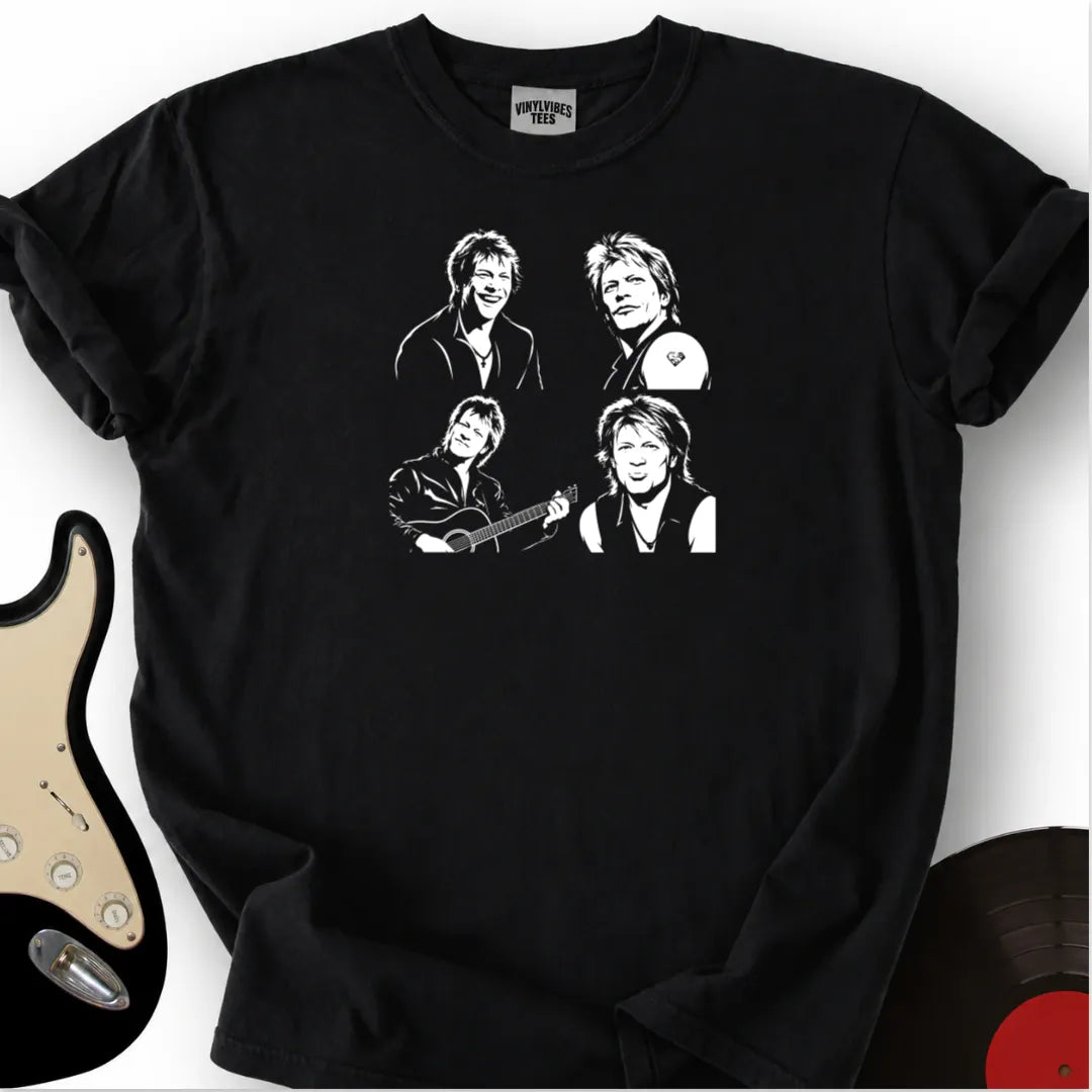 Printify T-Shirt Black / S Bon Jovi T-Shirt