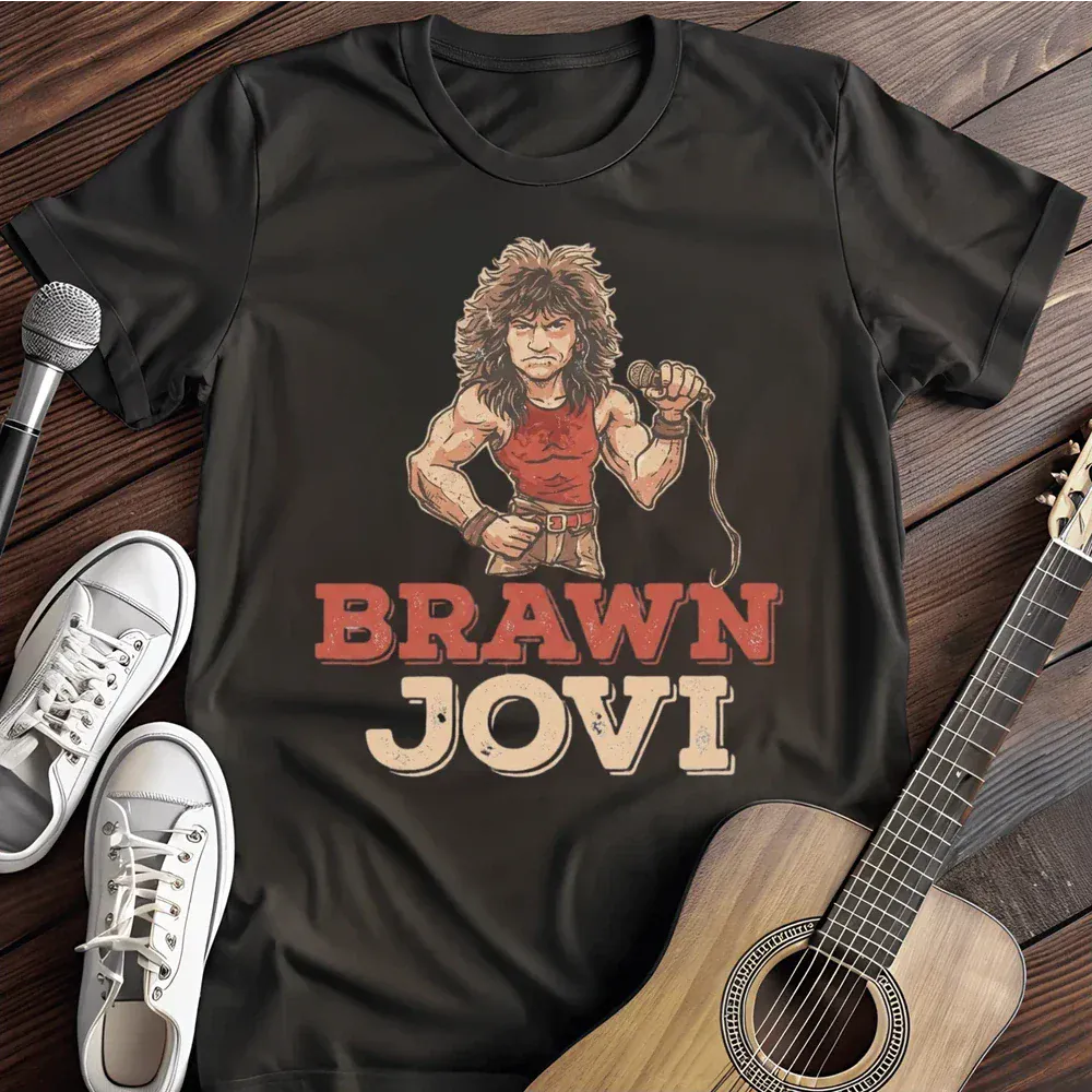 Printify T-Shirt Black / S Brawn Jovi T Shirt
