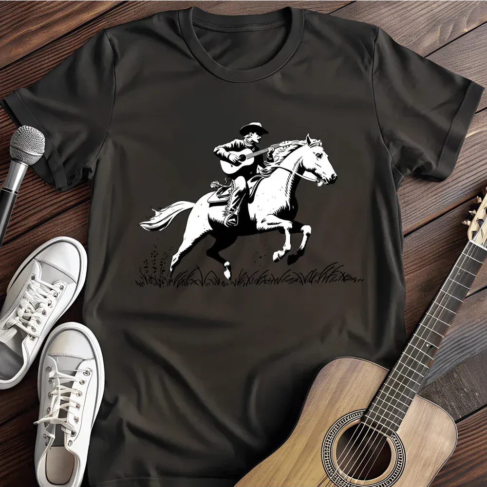 Printify T-Shirt Black / S Buckin Bronco T Shirt