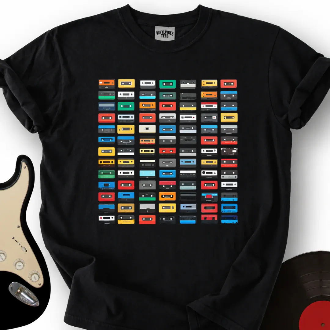 Printify T-Shirt Black / S Casette Hoarder T-Shirt