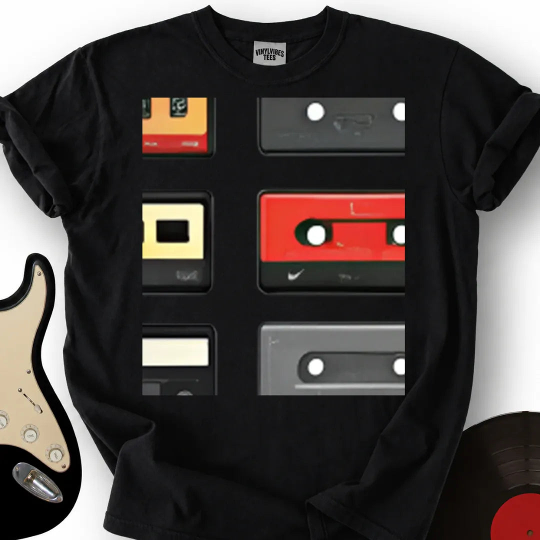 Printify T-Shirt Black / S Casette Hoarder T-Shirt