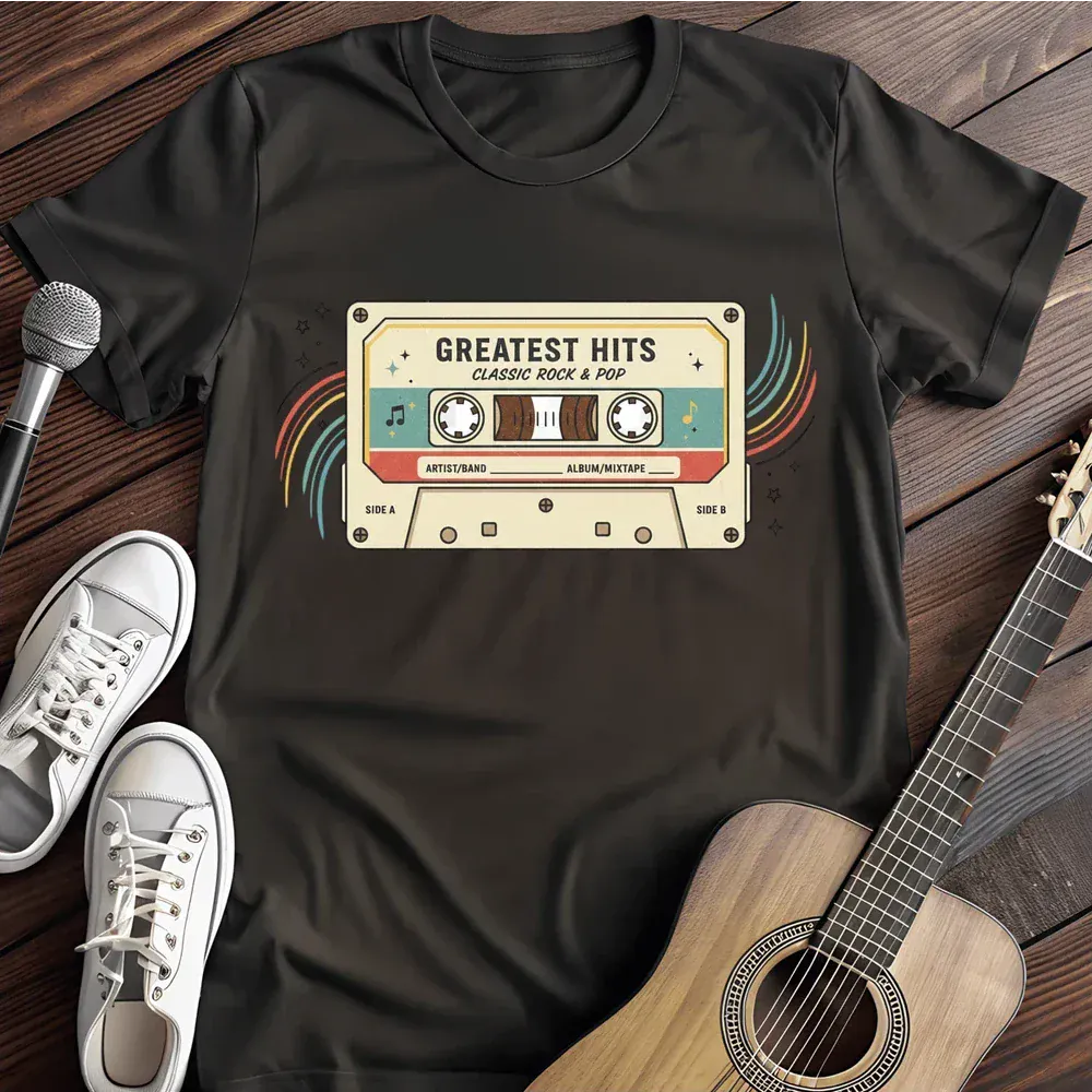 Printify T-Shirt Black / S Casette T Shirt