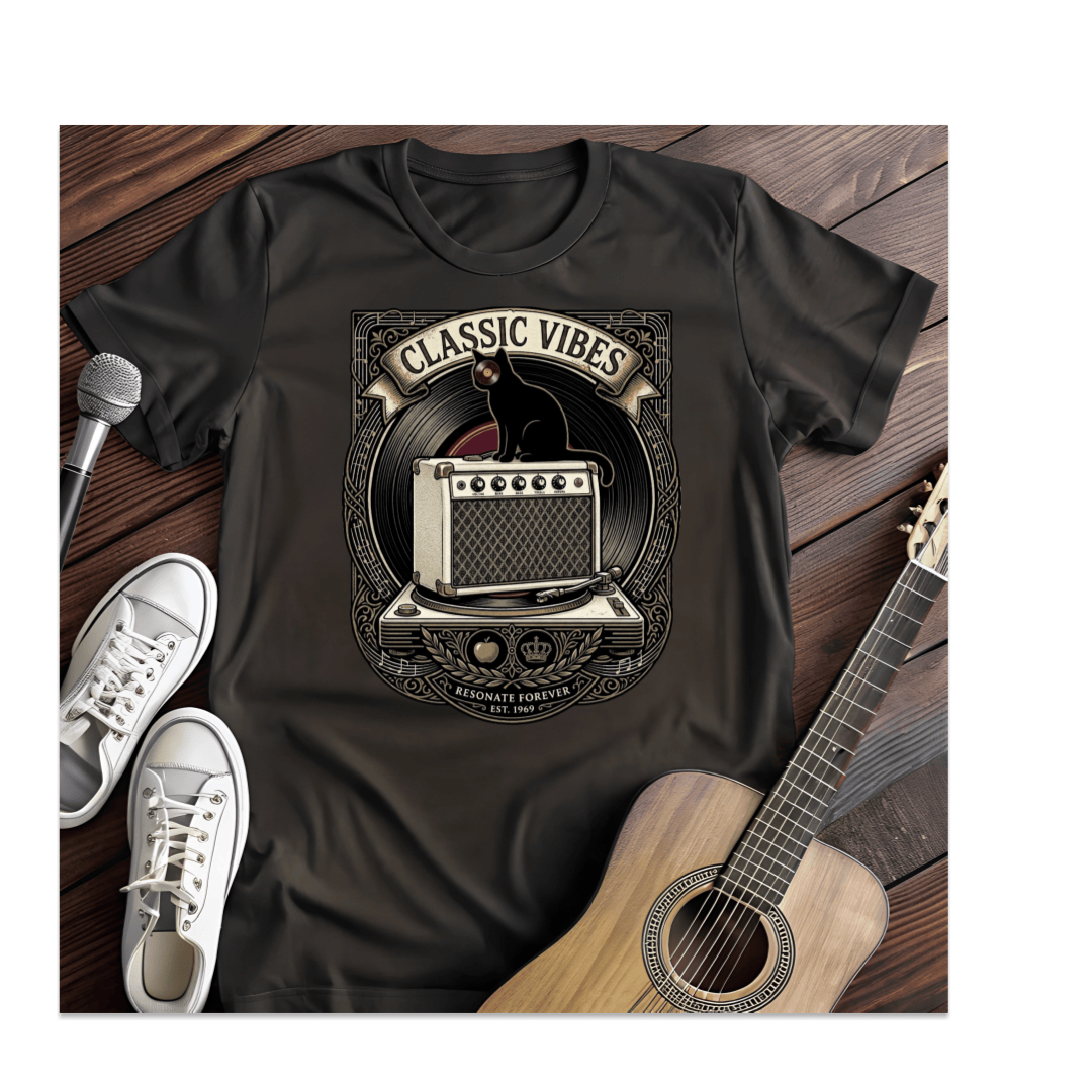Printify T-Shirt Black / S Classic Vibes T-Shirt