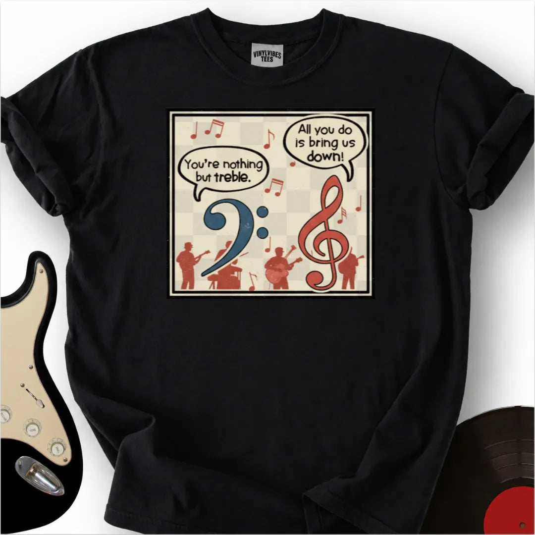 Printify T-Shirt Black / S Clef Quips Premium T-Shirt