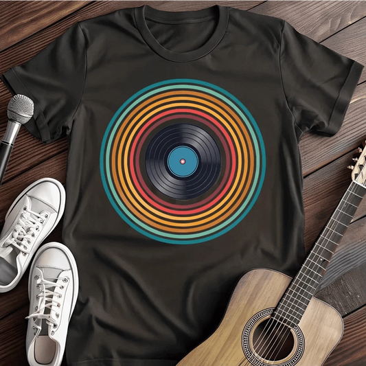 Printify T-Shirt Black / S Colorful Record T Shirt
