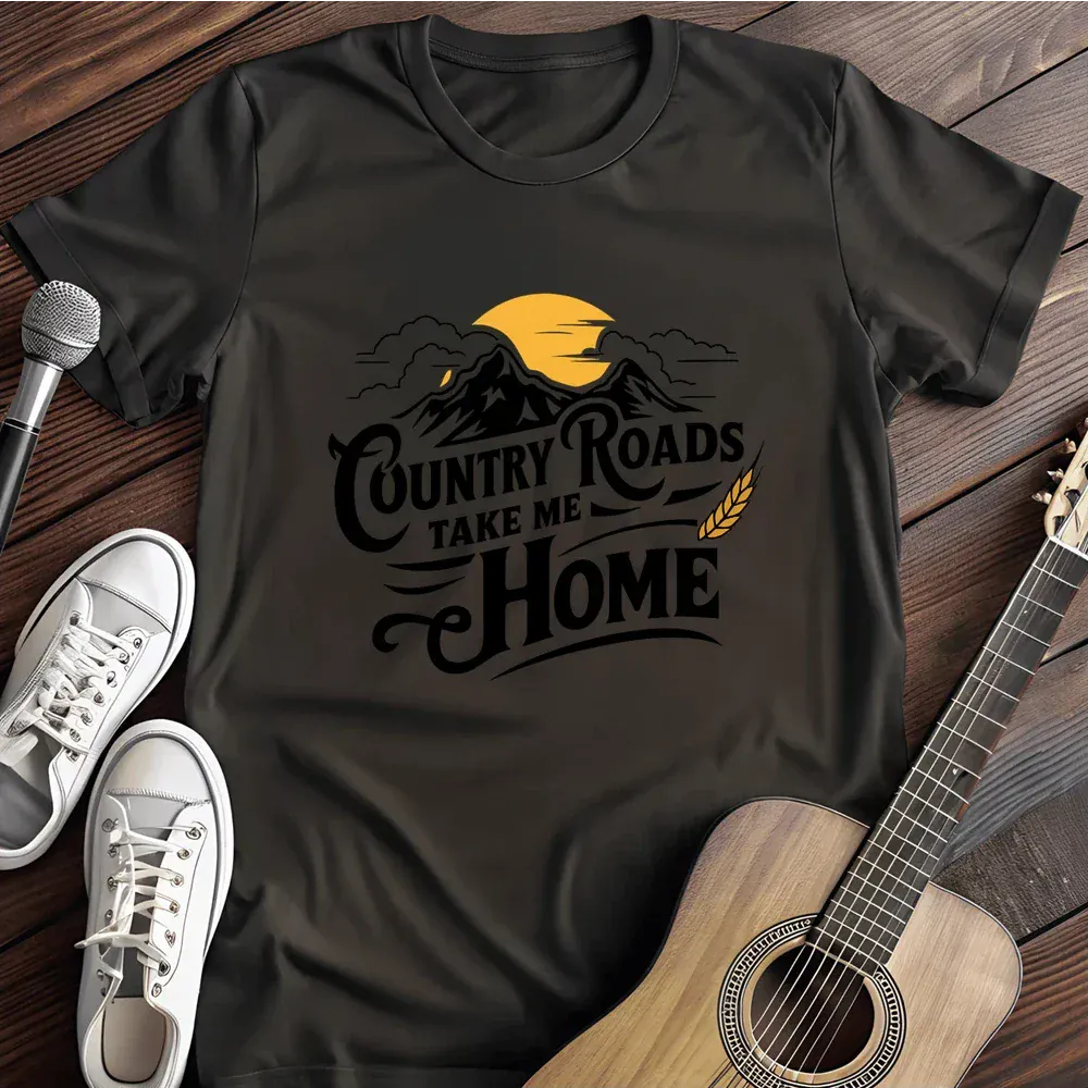 Printify T-Shirt Black / S Country Road T Shirt