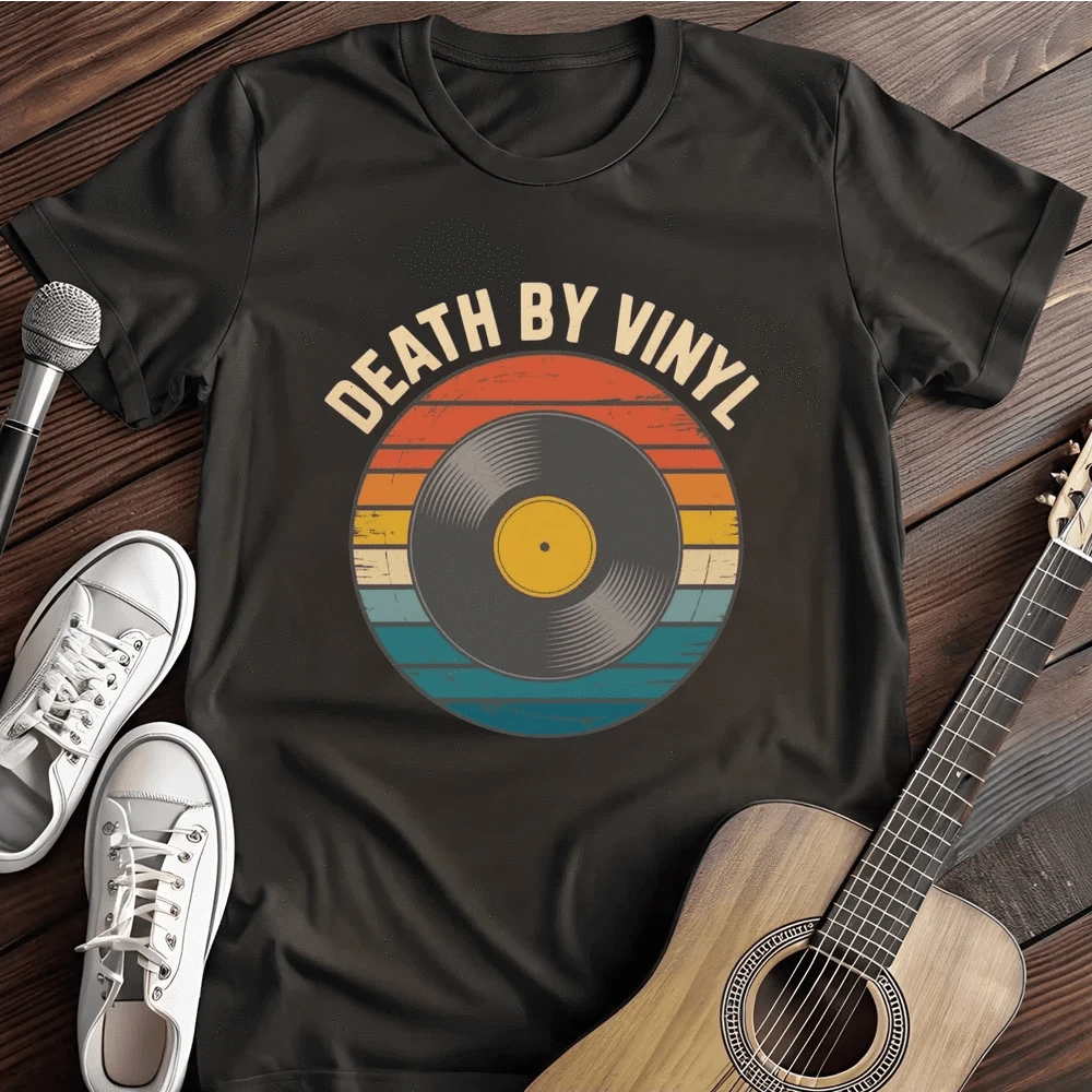 Printify T-Shirt Black / S Death By Vinyl T Shirt