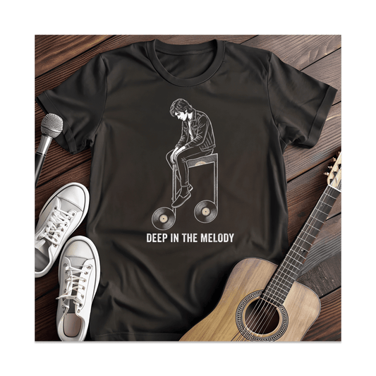 Printify T-Shirt Black / S Deep In The Melody T-Shirt