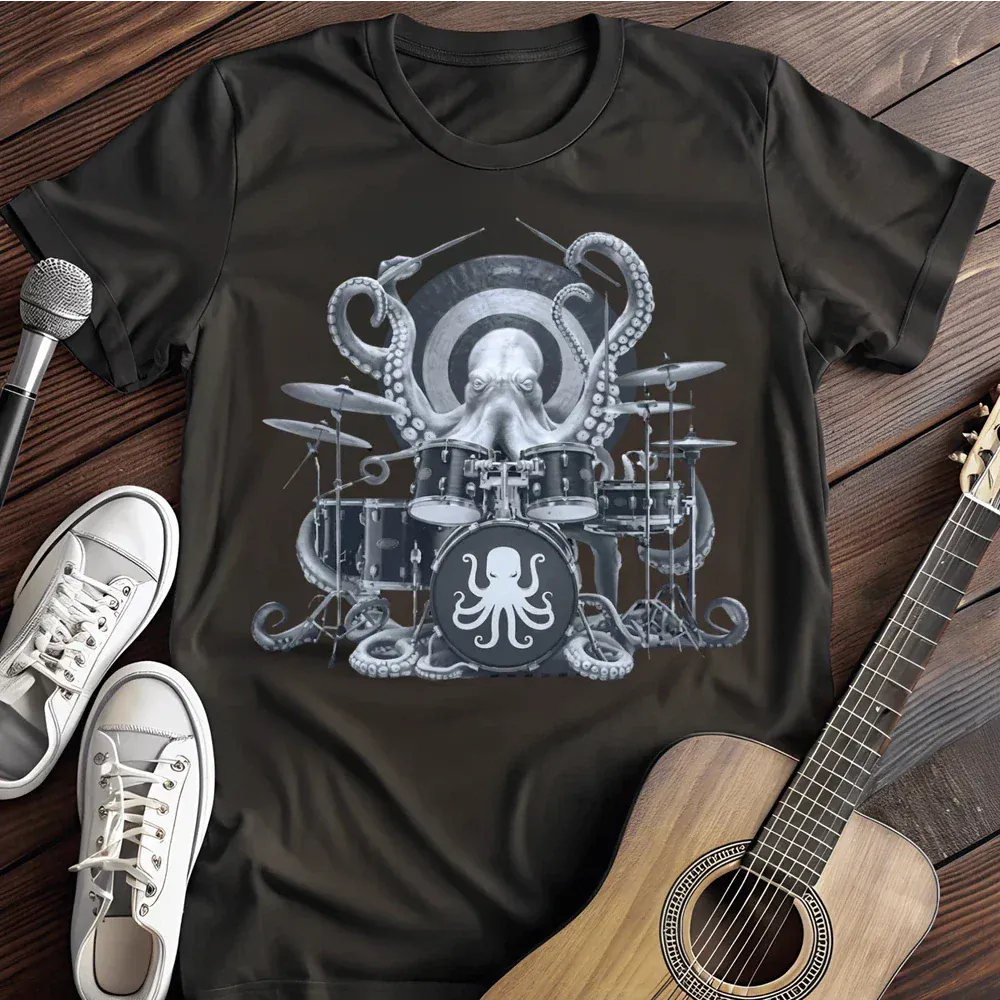 Printify T-Shirt Black / S Deep Sea Drummer Musical Menagerie T Shirt