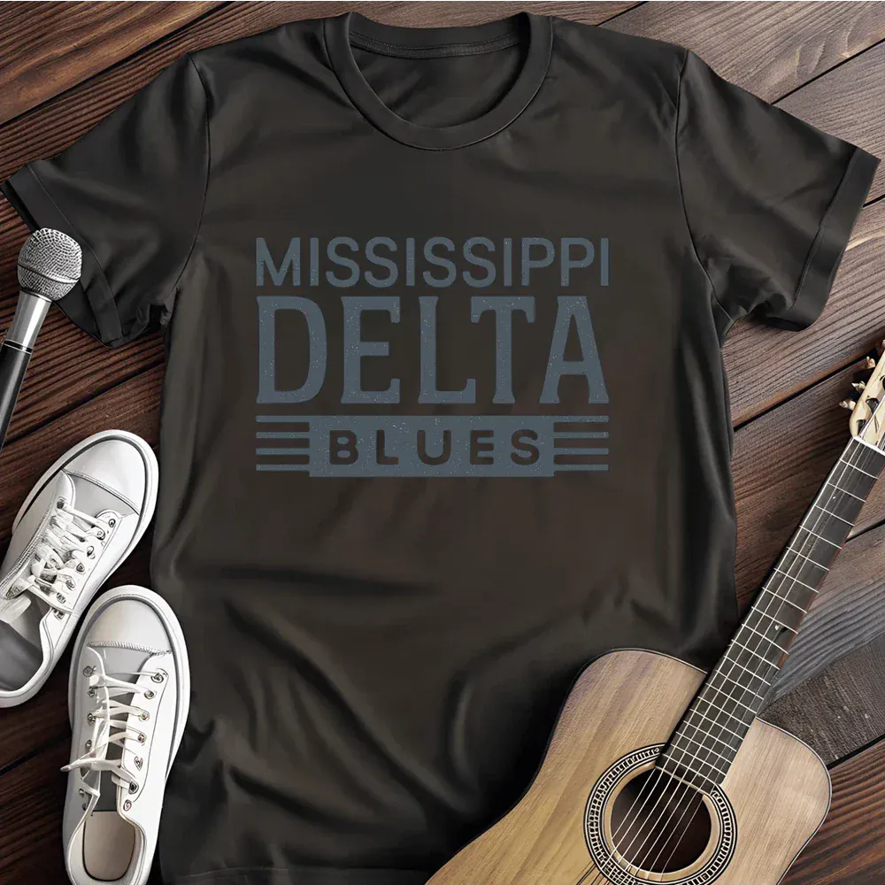 Printify T-Shirt Black / S Delta Blues T Shirt