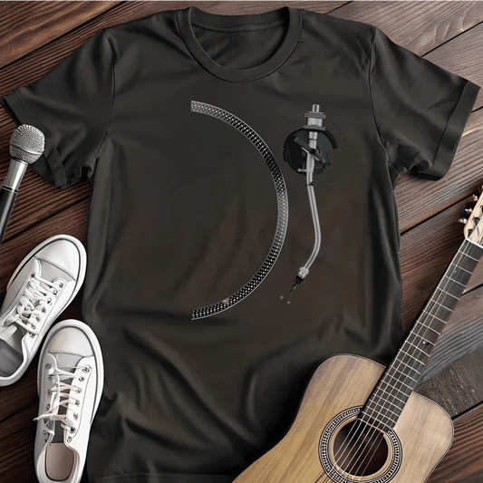 Printify T-Shirt Black / S Dj Needle T Shirt