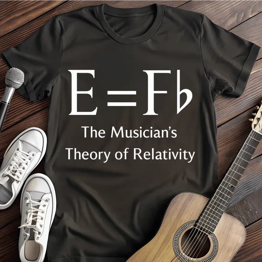 Printify T-Shirt Black / S E Fb The Musician S Theory Of Relativity T Shirt