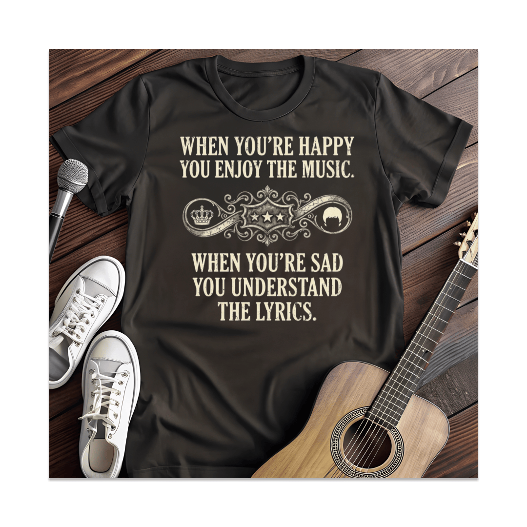 Printify T-Shirt Black / S Enjoy The Music T-Shirt
