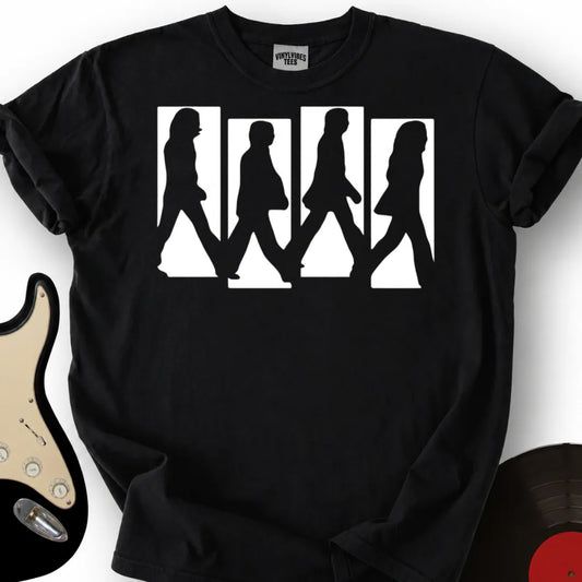 Printify T-Shirt Black / S Fab Four Premium T-Shirt