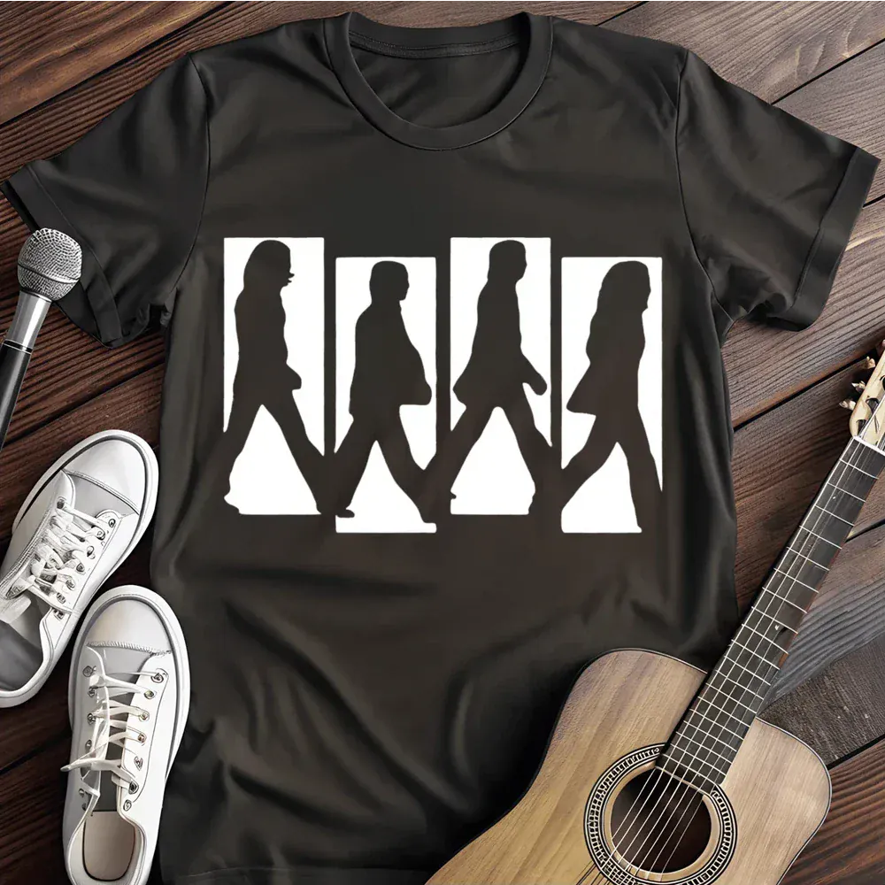 Printify T-Shirt Black / S Fab Four T Shirt