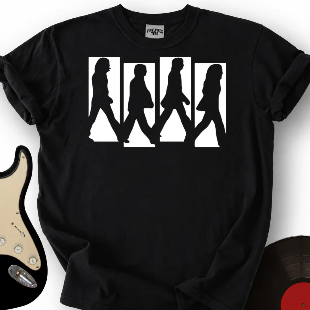 Printify T-Shirt Black / S Fab Four T-Shirt
