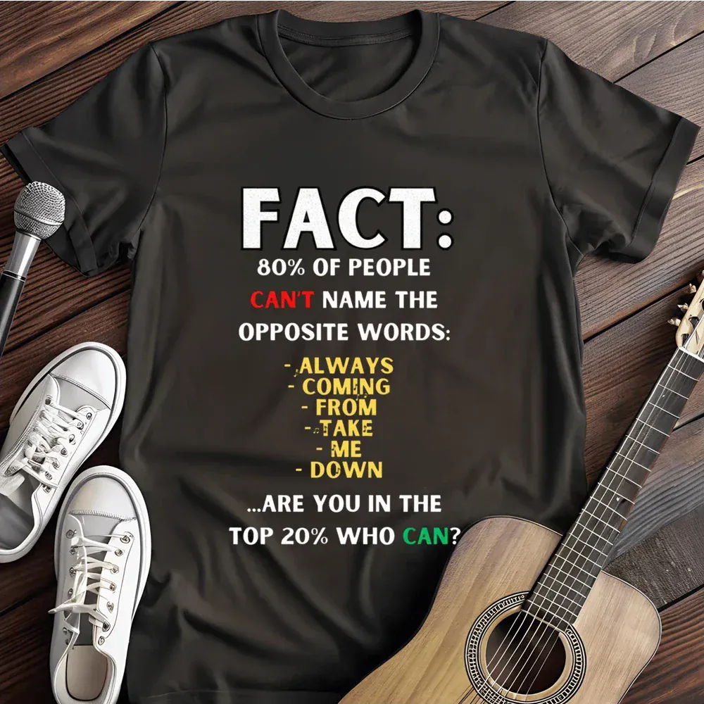 Printify T-Shirt Black / S Facts T Shirt