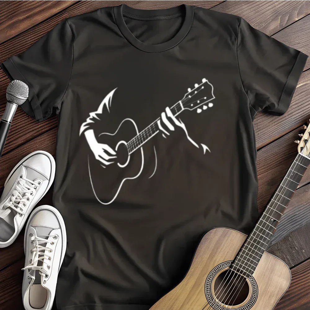 Printify T-Shirt Black / S Feel The Strings T Shirt