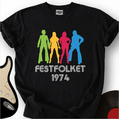 Printify T-Shirt Black / S FESTFOLKET Premium T-Shirt