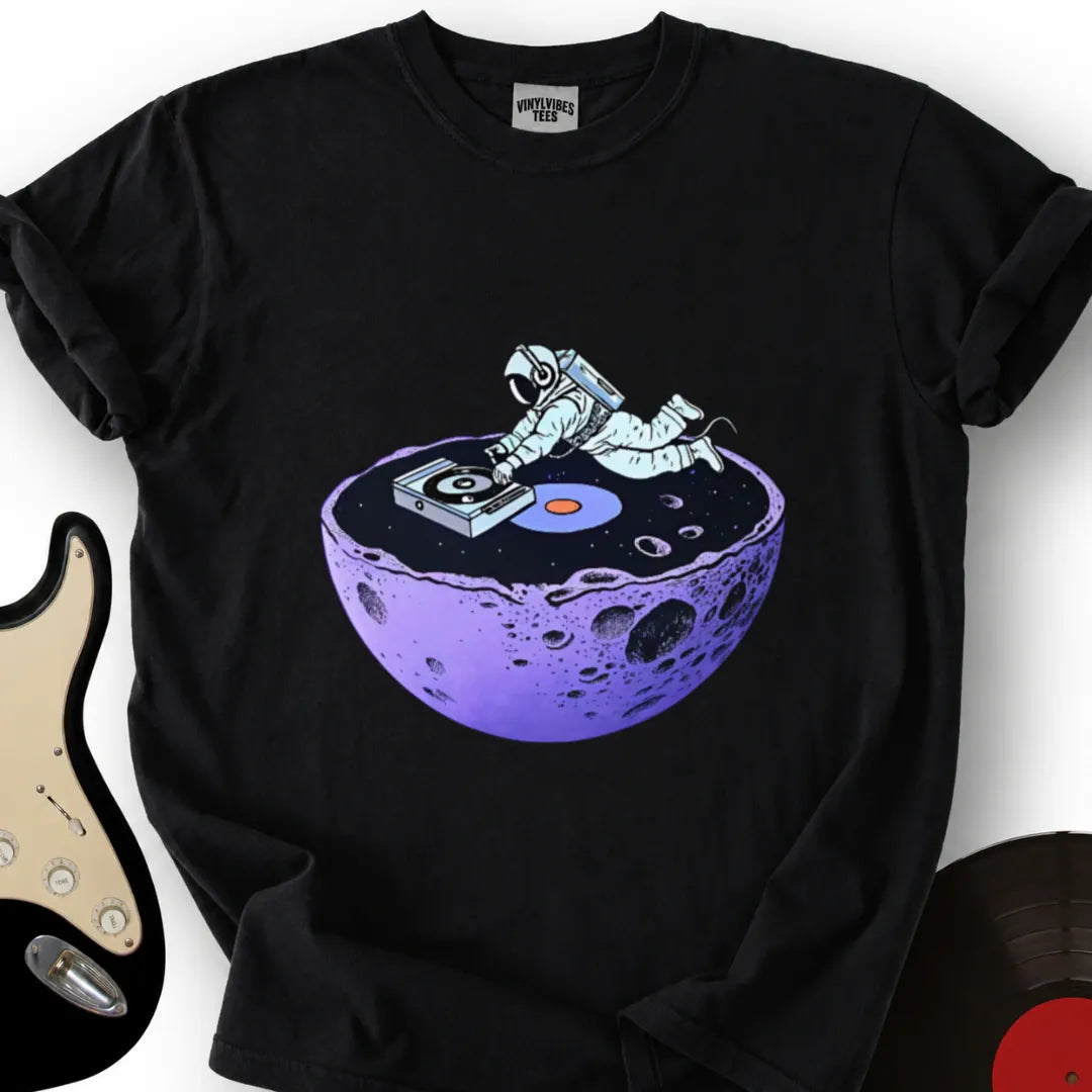 Printify T-Shirt Black / S Floating Astronaut Premium T-Shirt