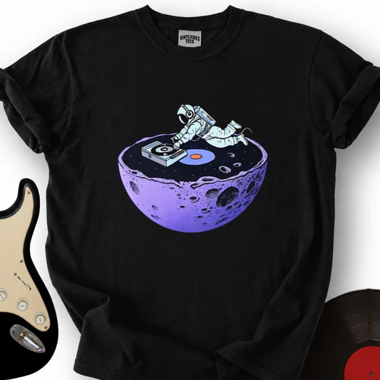 Printify T-Shirt Black / S Floating Astronaut T-Shirt