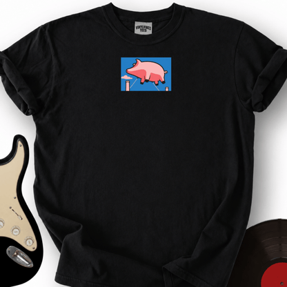 Printify T-Shirt Black / S Flying pig T-Shirt_