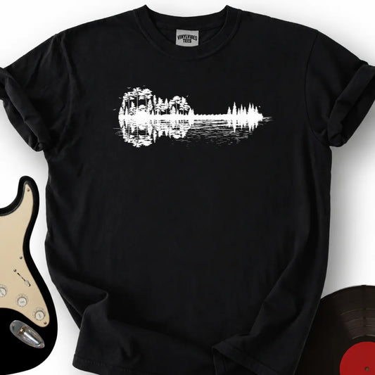 Printify T-Shirt Black / S Forest Guitar T-Shirt