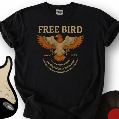 Printify T-Shirt Black / S Free Bird T-Shirt