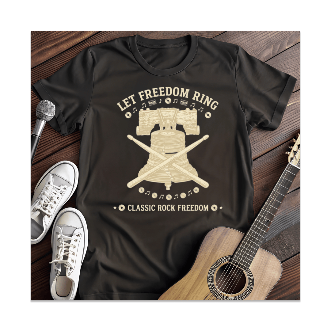 Printify T-Shirt Black / S Freedom Ring Liberty Bell T-Shirt