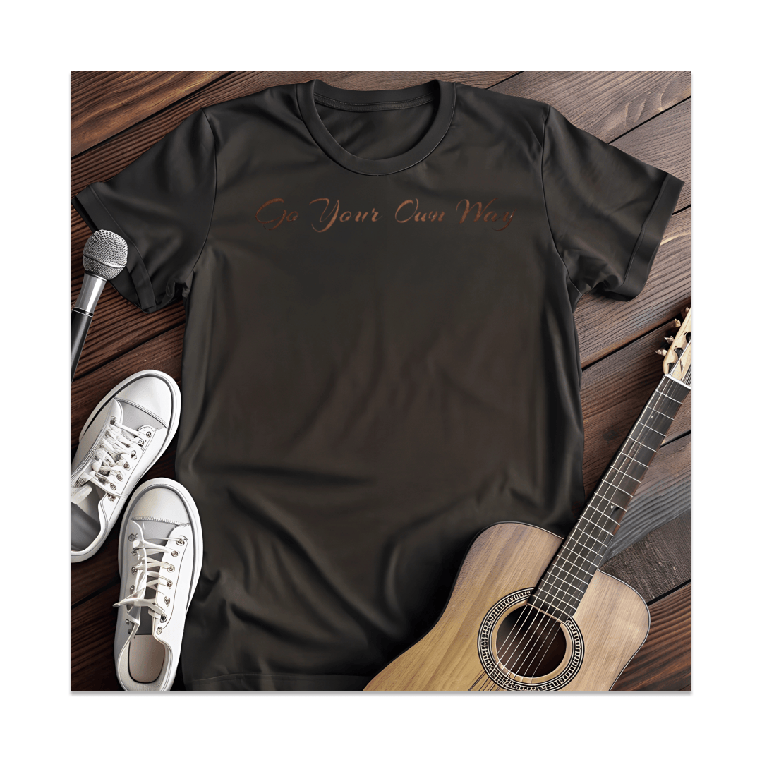Printify T-Shirt Black / S Go Your Own Way T-Shirt