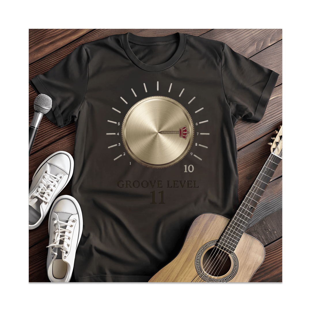 Printify T-Shirt Black / S Groove Level 11 Amplifier Knob T-Shirt