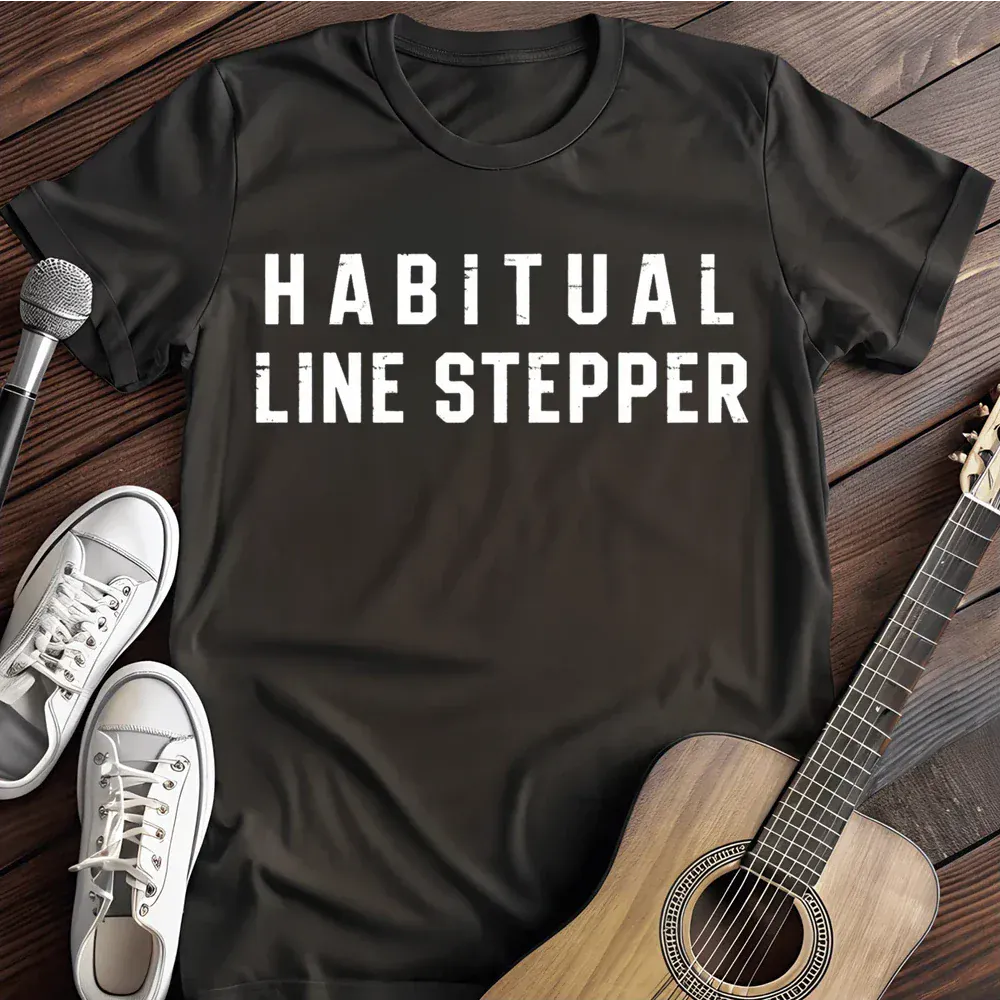 Printify T-Shirt Black / S Habitual Line Stepper T Shirt