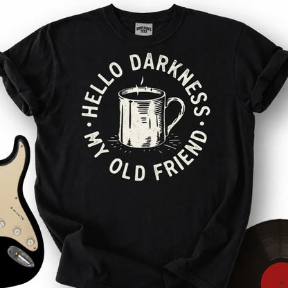 Printify T-Shirt Black / S Hello Darkness T-Shirt