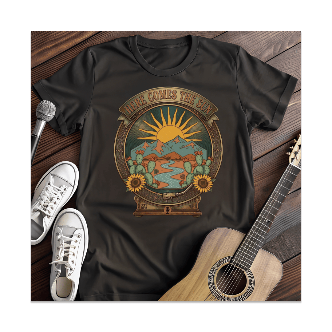 Printify T-Shirt Black / S Here Comes The Sun T-Shirt