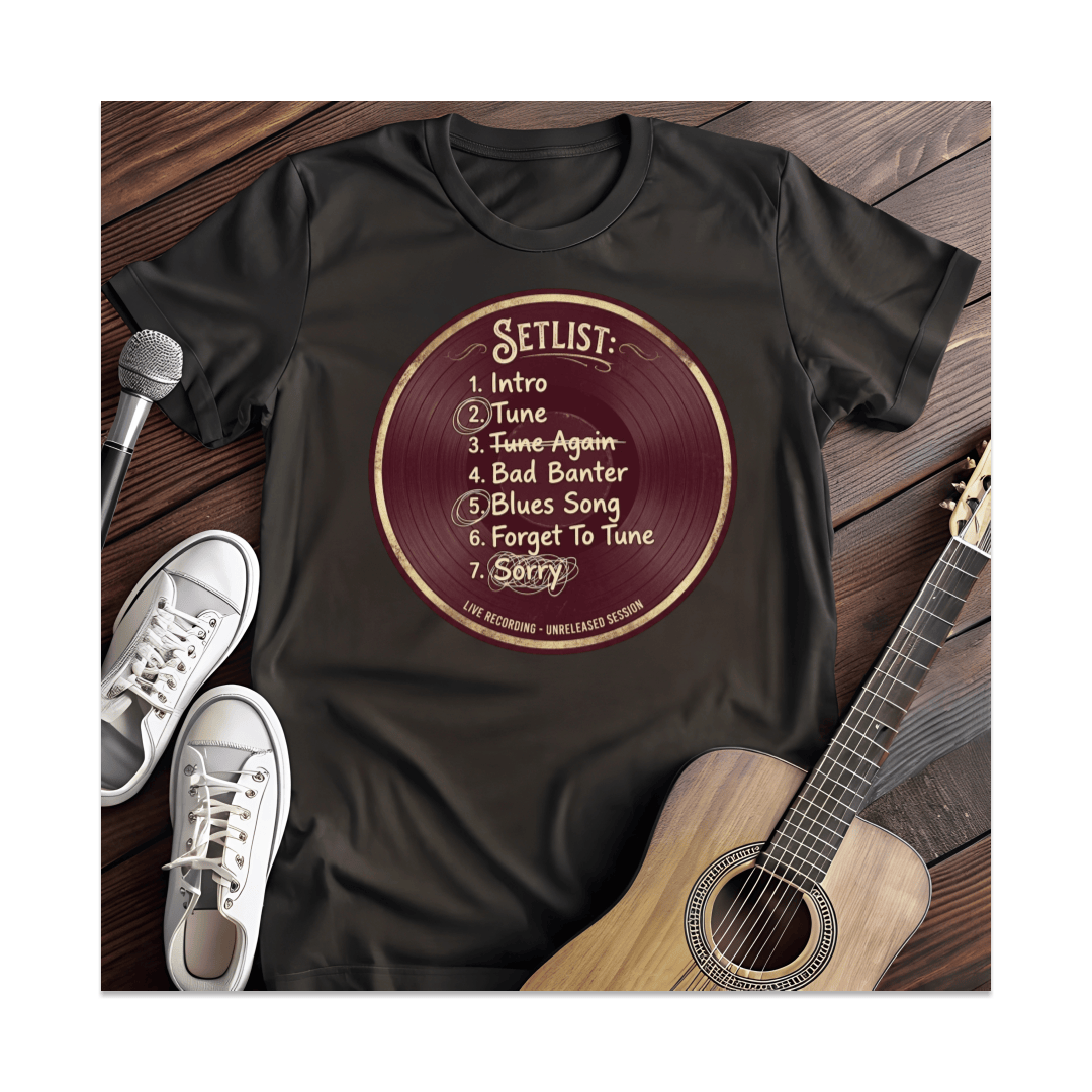 Printify T-Shirt Black / S Honest Setlist Record T-Shirt