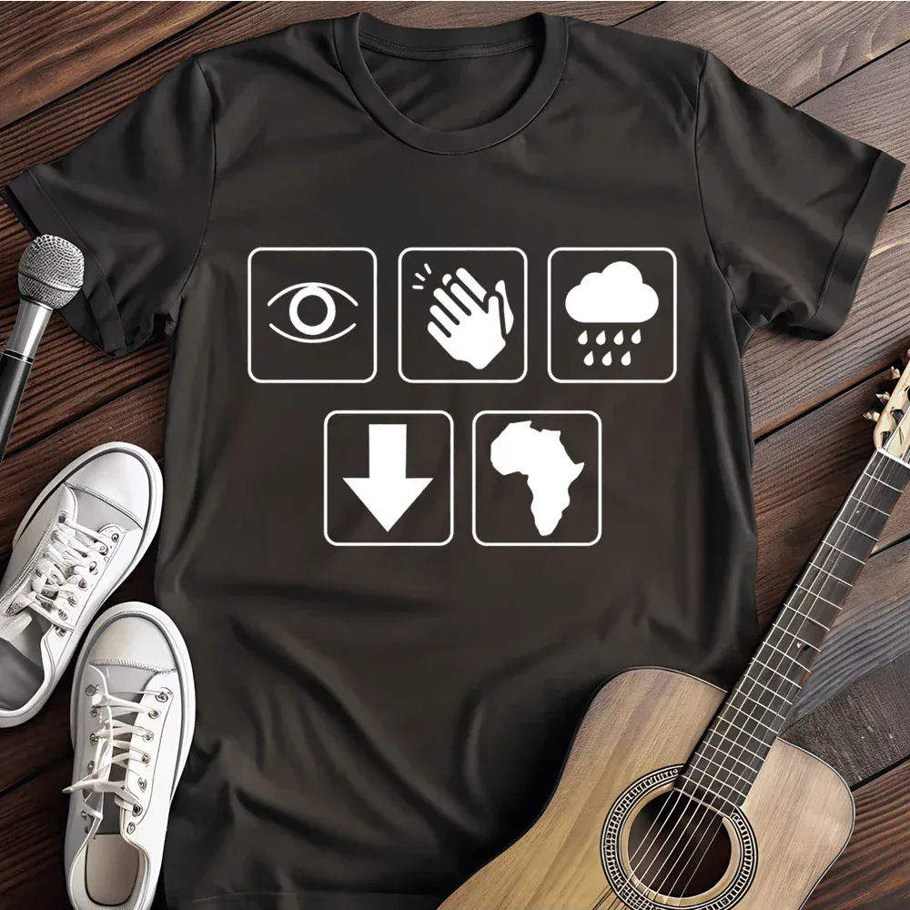 Printify T-Shirt Black / S I Bless The Rains Down In Africa Ii T Shirt