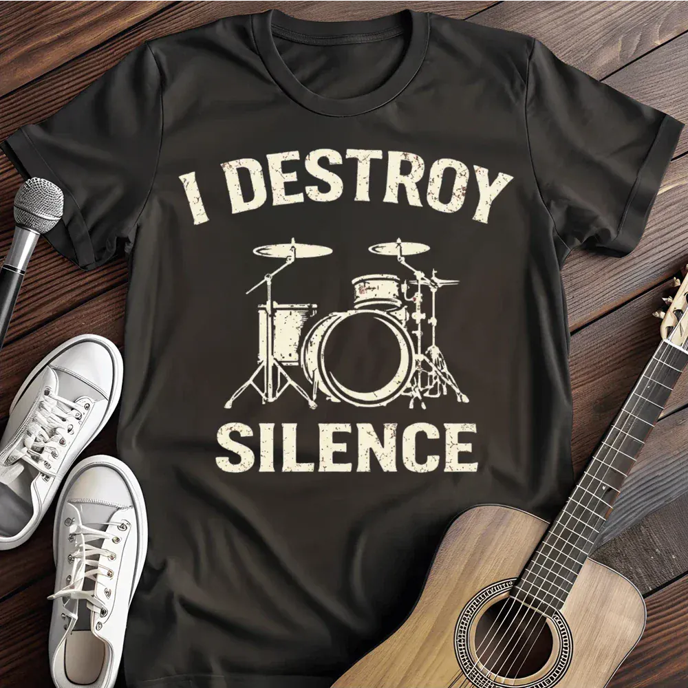 Printify T-Shirt Black / S I Destroy Silence T Shirt