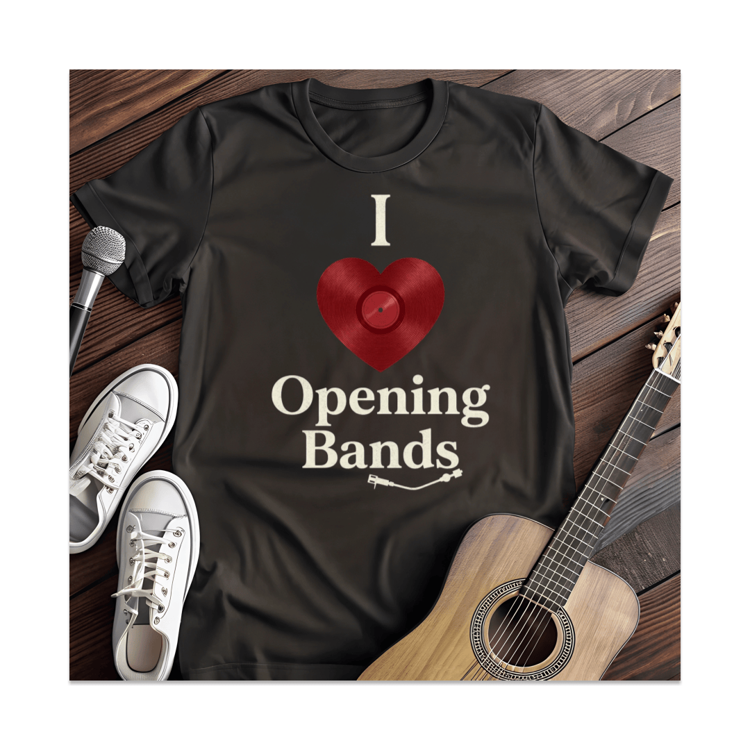 Printify T-Shirt Black / S I Love Bands T-Shirt