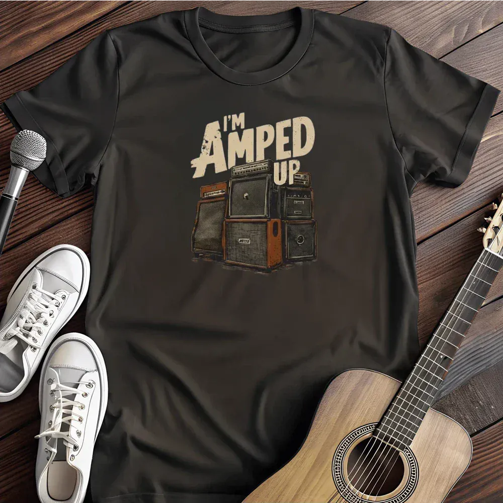 Printify T-Shirt Black / S I M Amped Up T Shirt